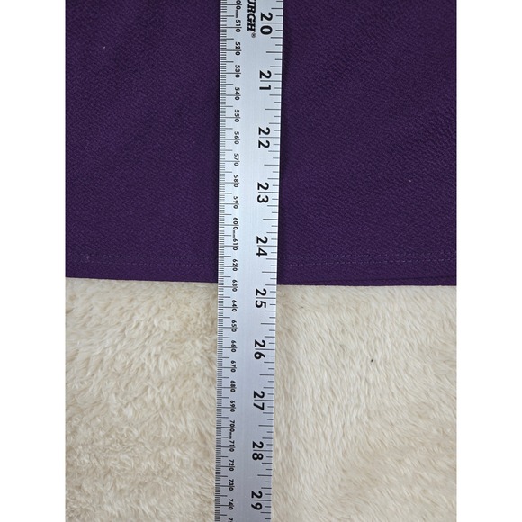 MOA USA Purple Elastic Waist Knee Length Skirt Women's Size M - Picture 6 of 8